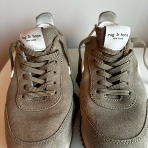 Rag & Bone Women's Taupe Suede Sneakers
